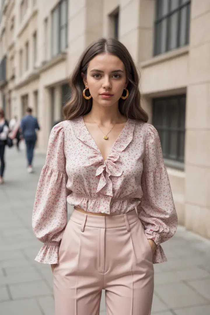 Statement Sleeve Blouse