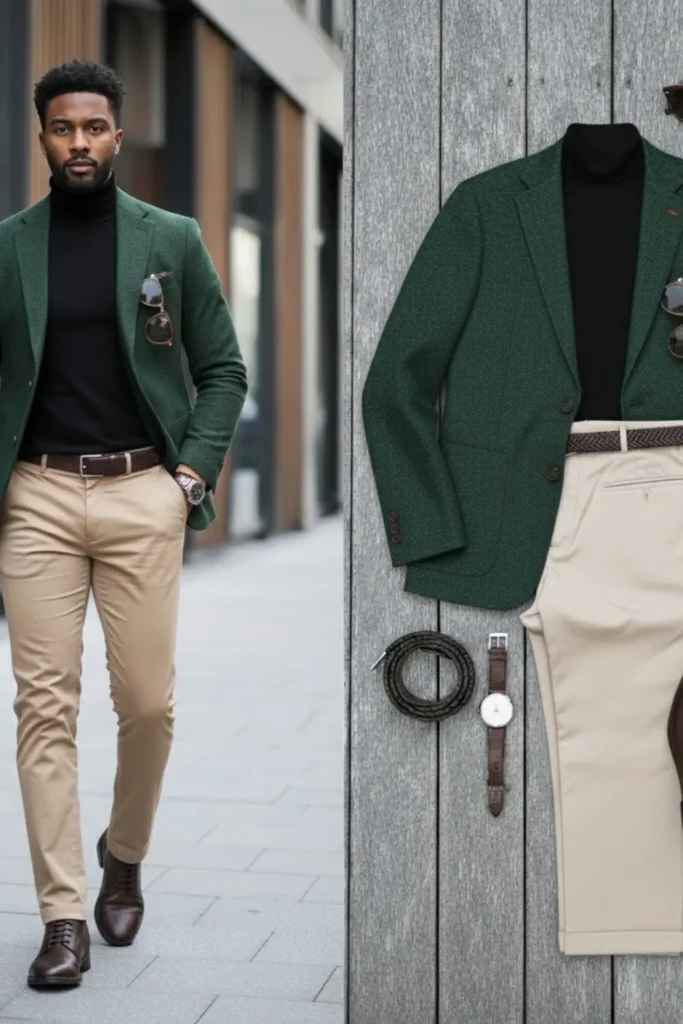 Strong Contrast For Short Men