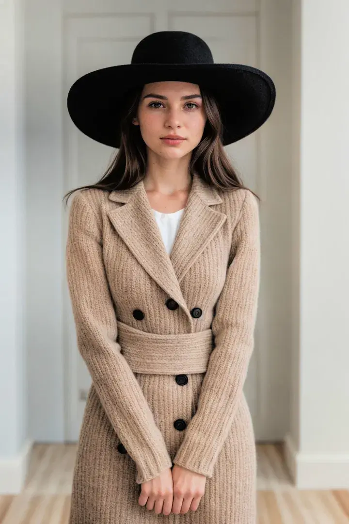  Stylish Wide-Brim Hat