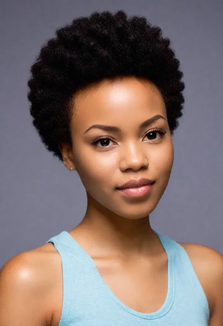 TWA (Teeny Weeny Afro) Hairstyle for black women 