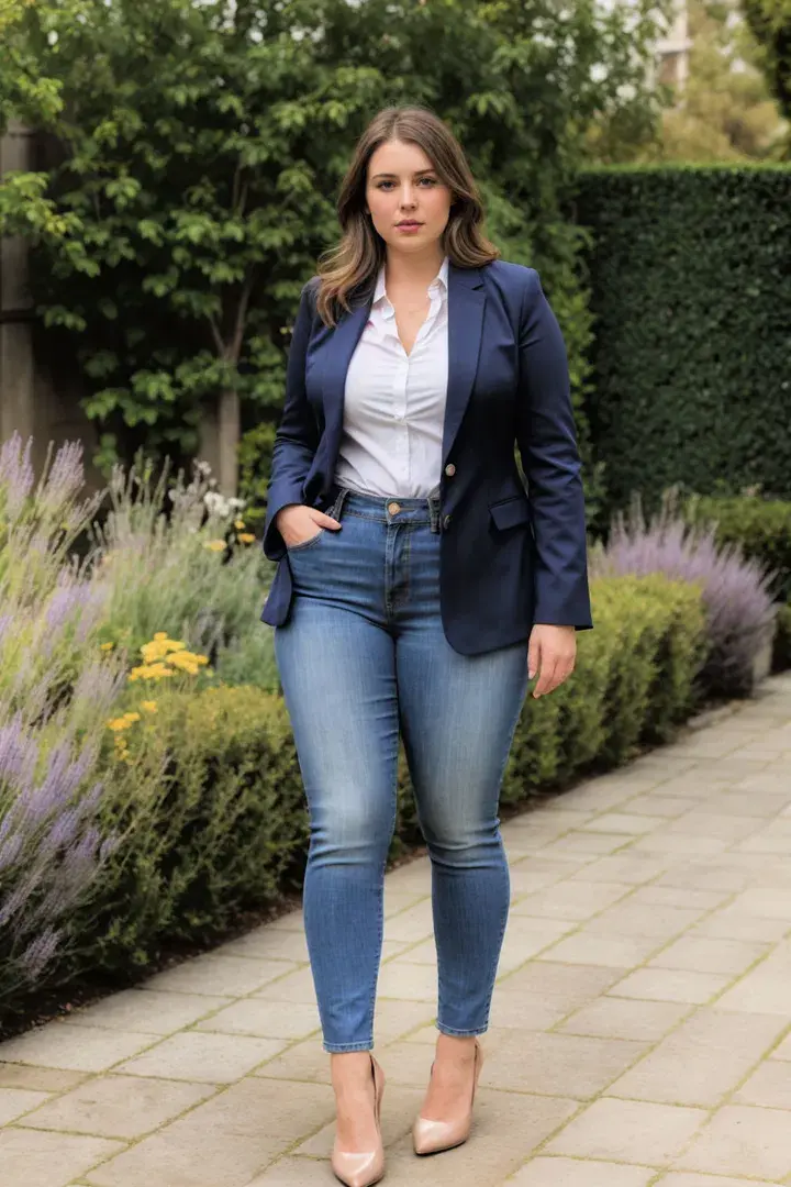Tailored Blazer with Jeans