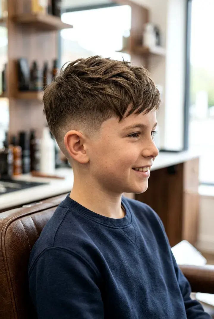 Textured Crop Low Fade Graduation Haircut