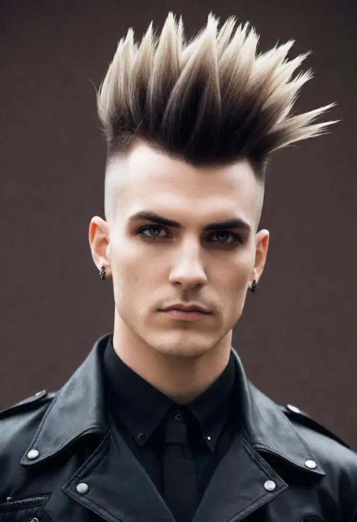 The Deathhawk punk hairstyle