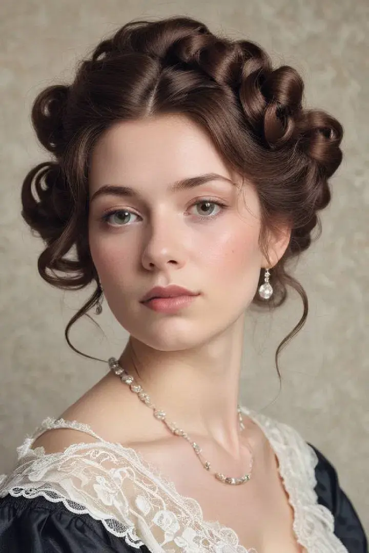  The Edwardian Updo Victorial Hairstyle