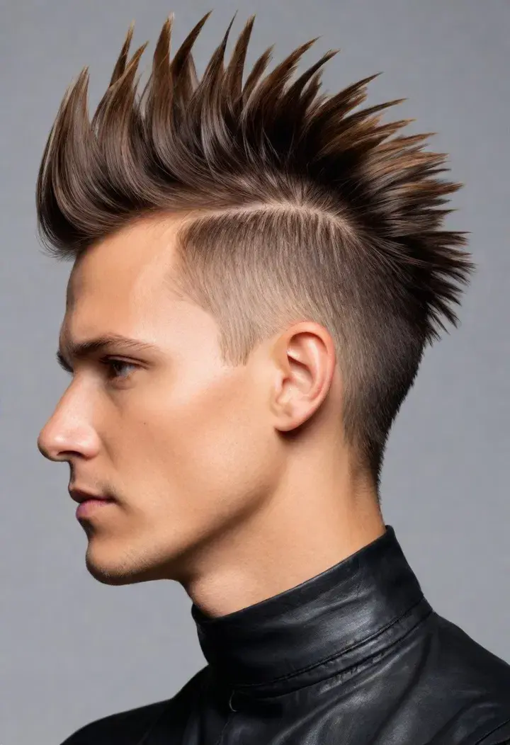 The Feathered Hawk punk hairstyle