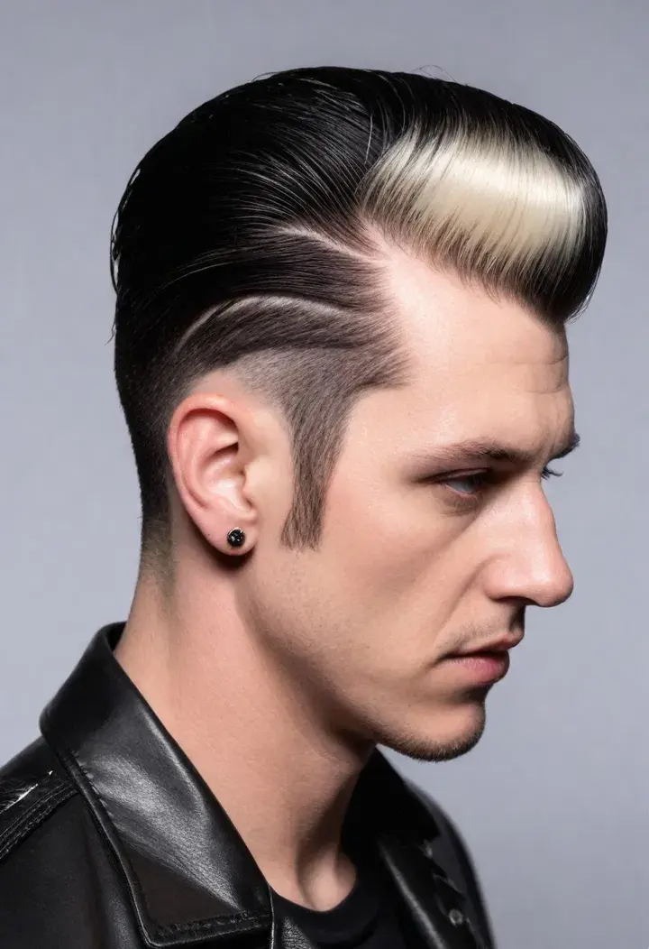 The Jelly Roll punk hairstyle