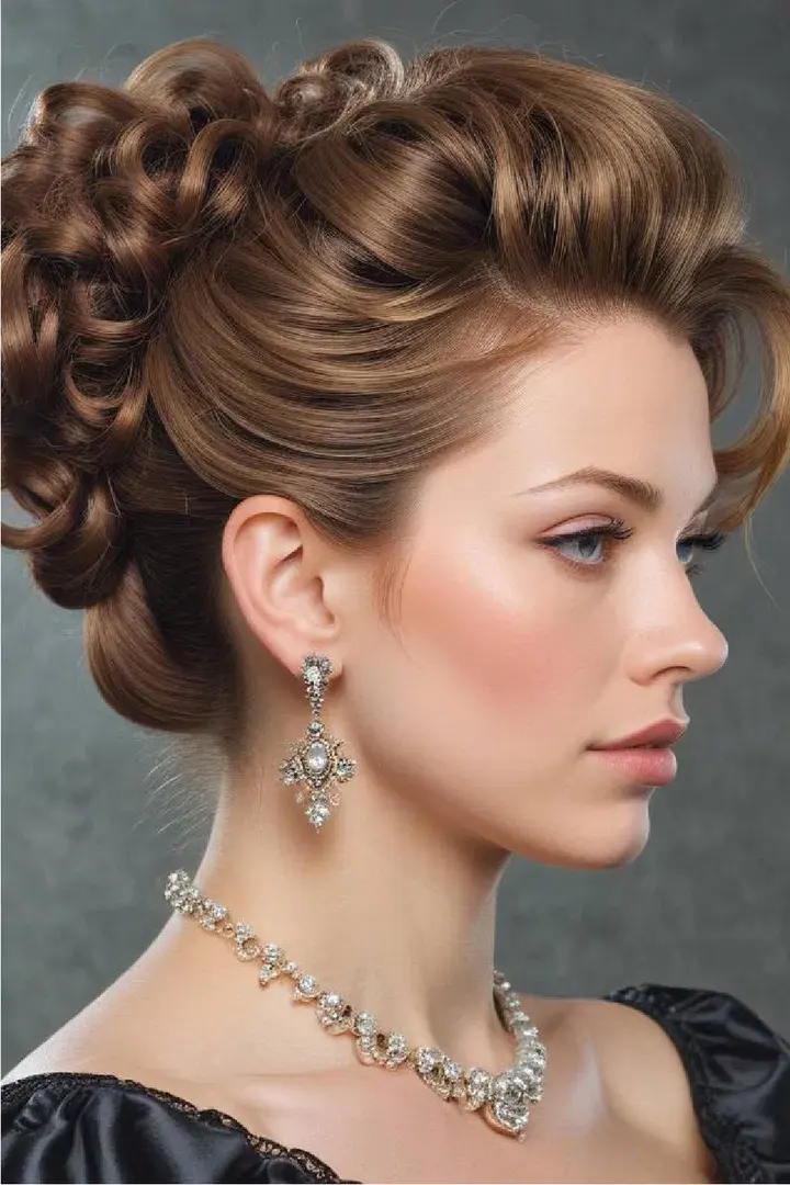 The Pompadour Victorian Hairstyle