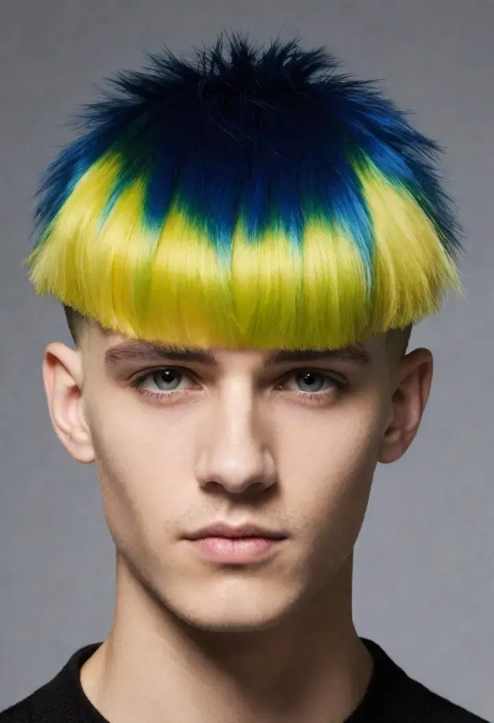 The Punk Bowl Cut punk hairstyle