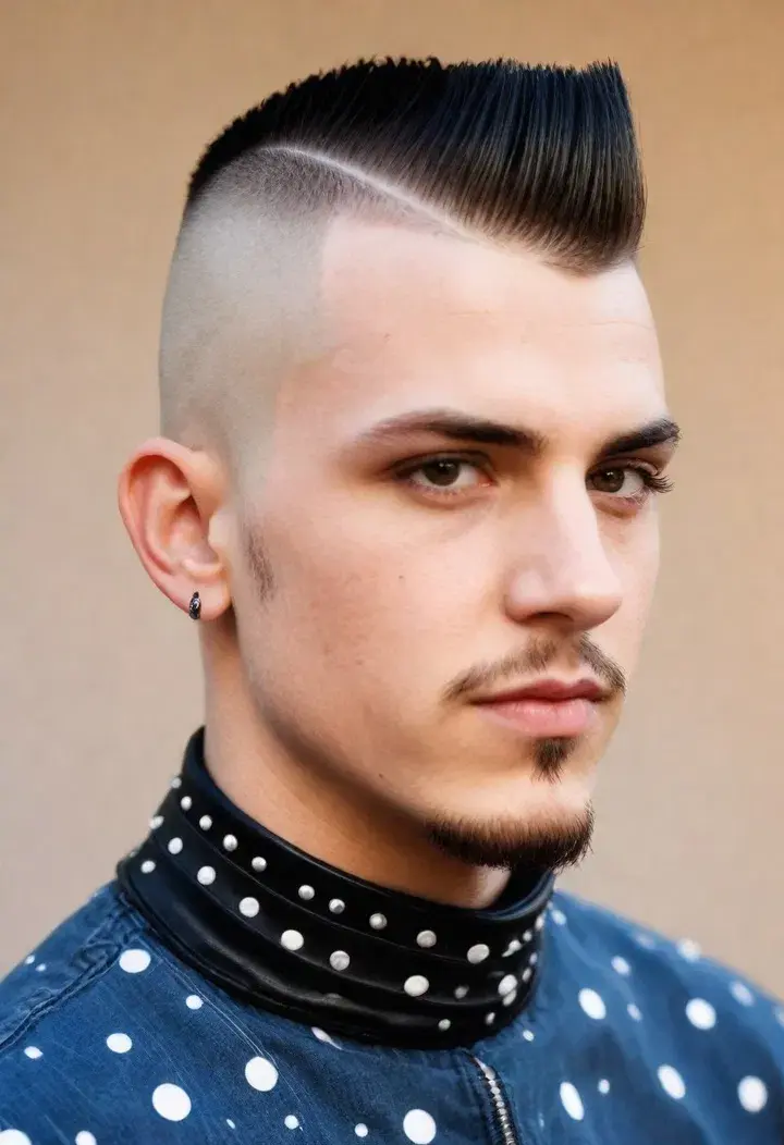 The Punk Buzz with Design punk hairstyle