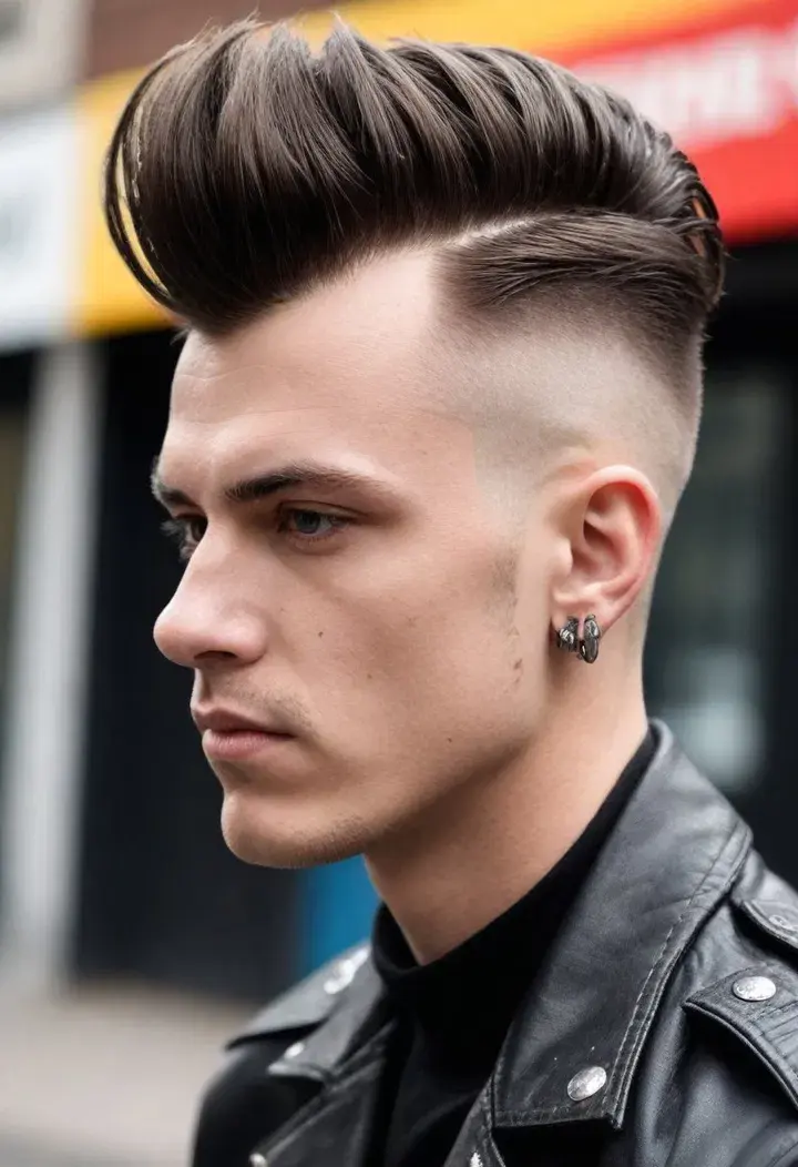 The Punk Pompadour punk hairstyle