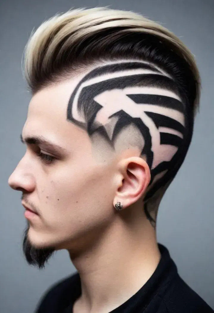  The Side-Shaved Art punk hairstyle