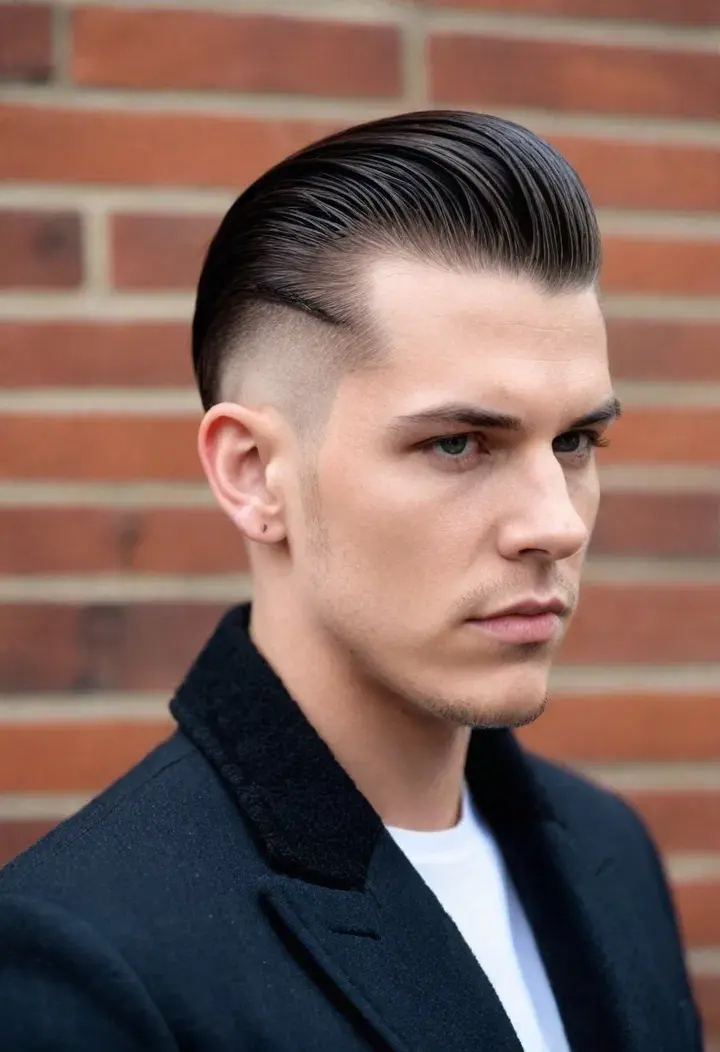 The Slicked Back Undercut punk hairstyle