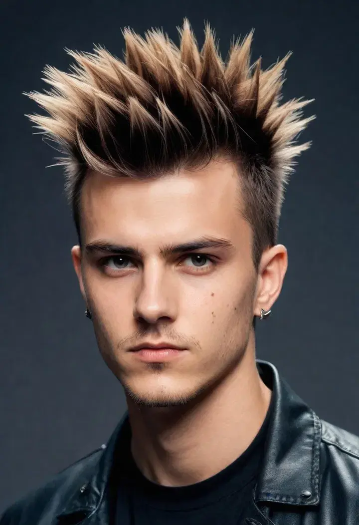  The Spiked Curtain punk hairstyle