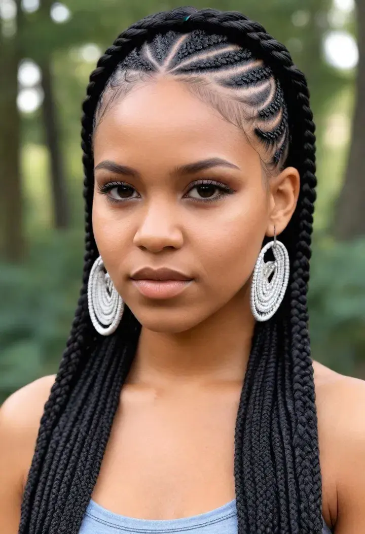 Tribal Braids Hairstyle
