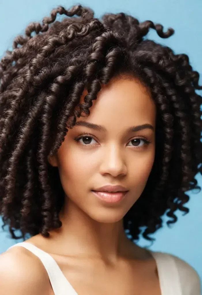 Twist-Out hairstyle for women