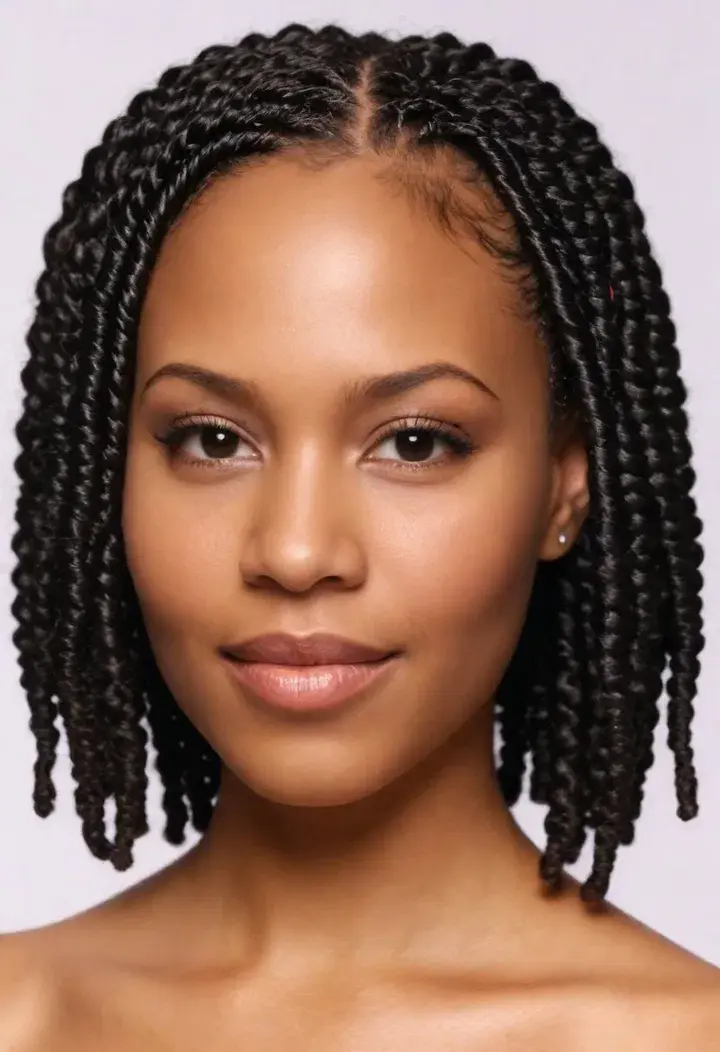 Two-Strand Twists Hairstyle For Black Women 