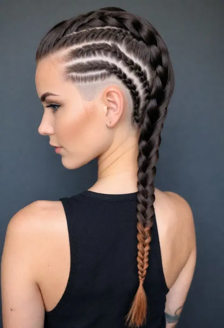 Undercut Braid Hairstyle