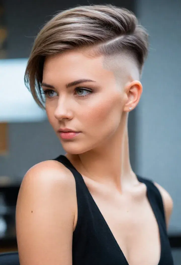 Undercut Short Hairstyle For Women