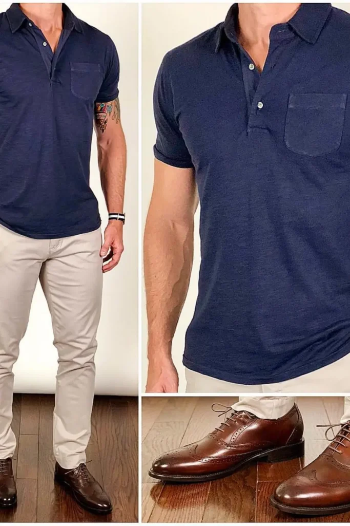 Vertical Flow Dress For Short Men