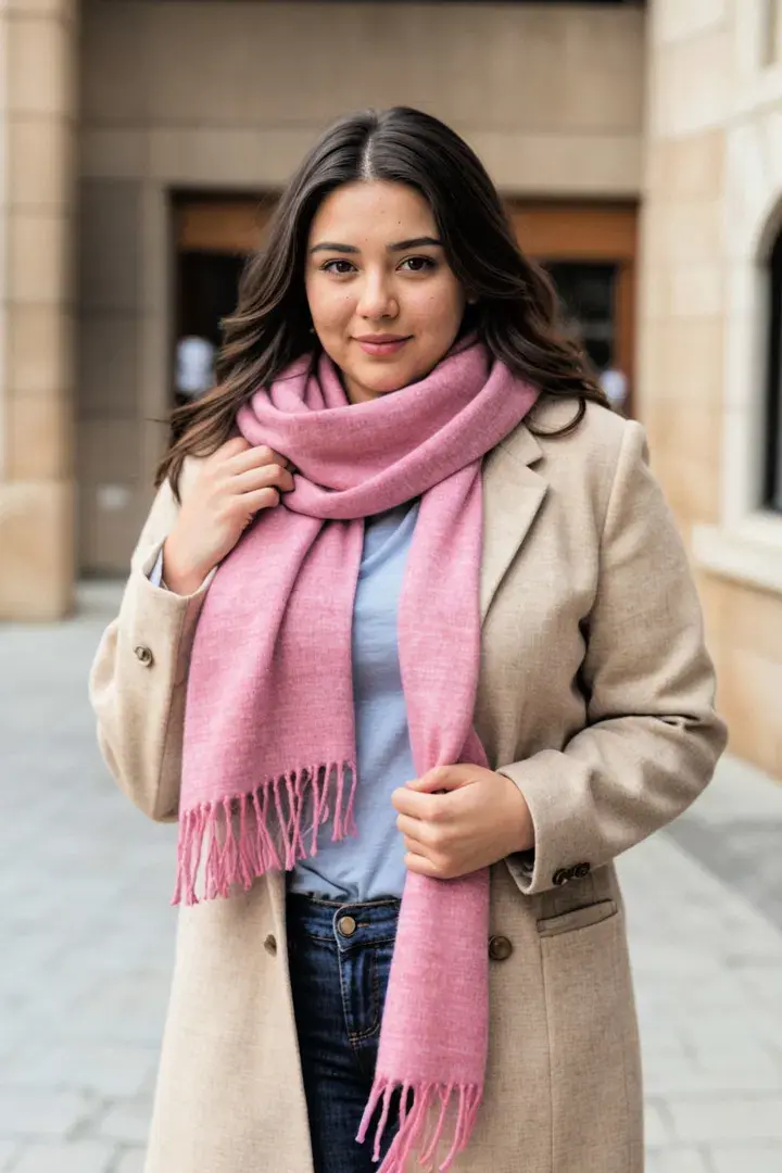  Vibrant Scarf with Neutral Outfits