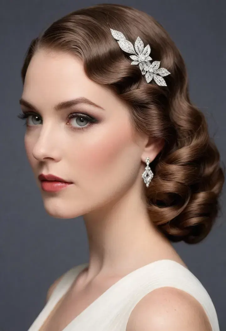 Vintage Waves for wavy hairstyle
