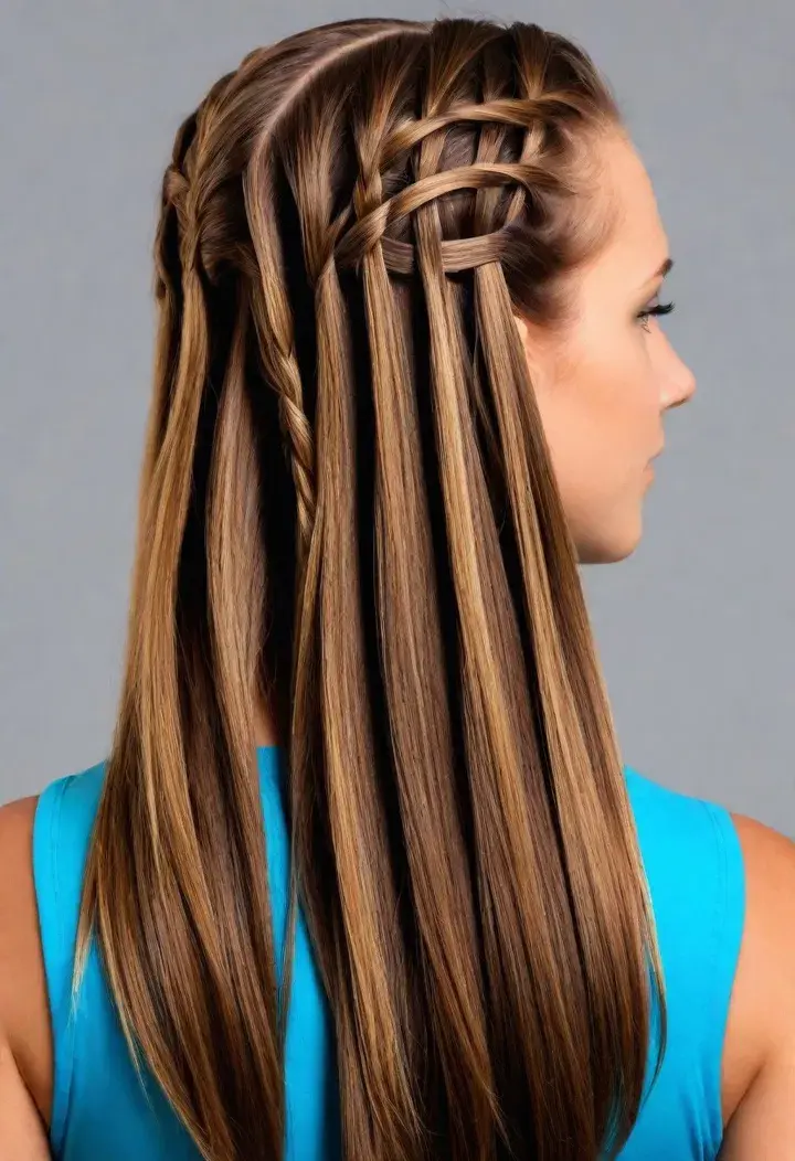  Waterfall Braid volleyball haircut
