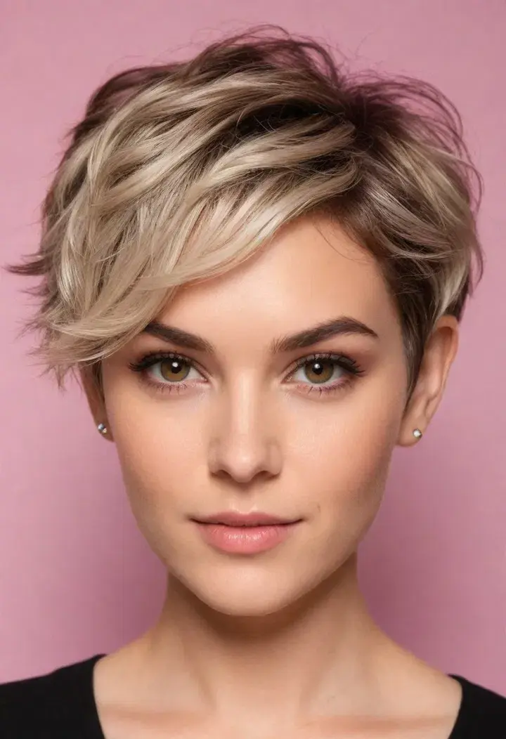  Wavy Pixie-Bob  for wavy hairstyle