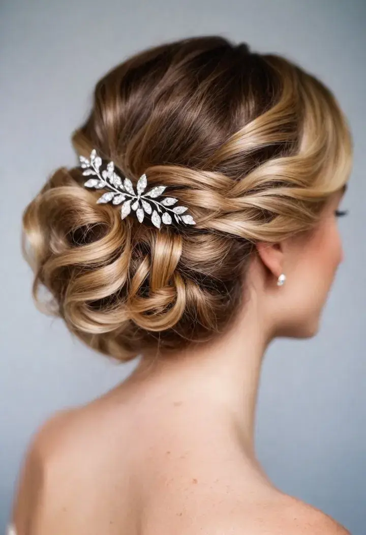 Wavy Updo for wavy hairstyle