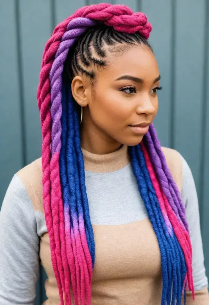 Yarn Braids Hairstyle