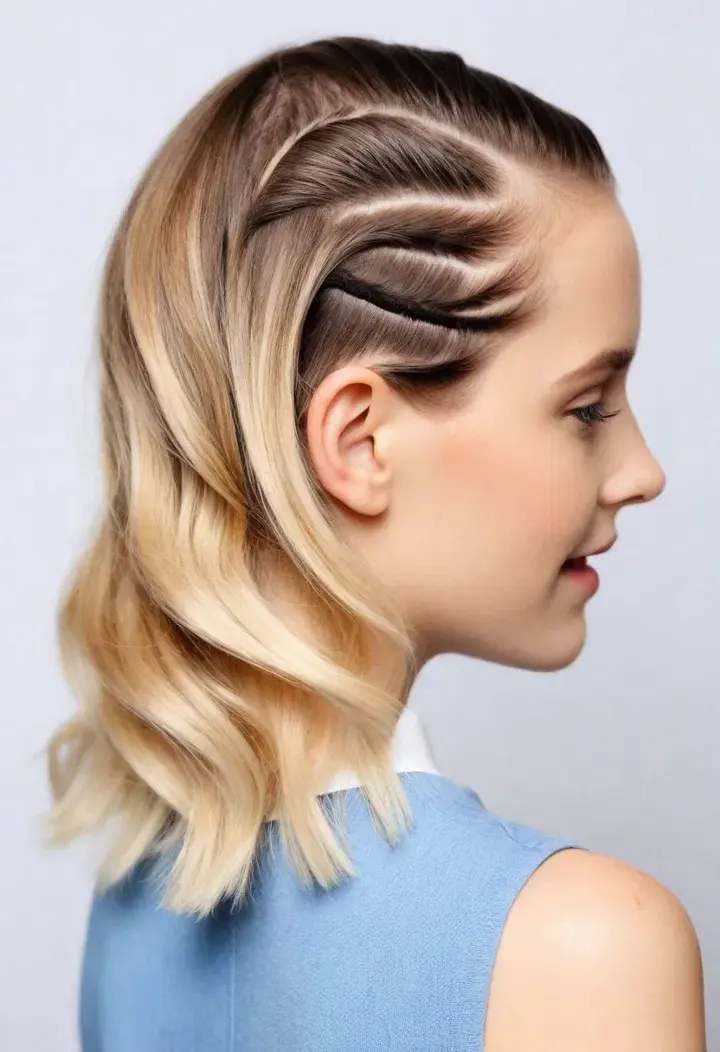  Zig-Zag Part 90s hairstyle