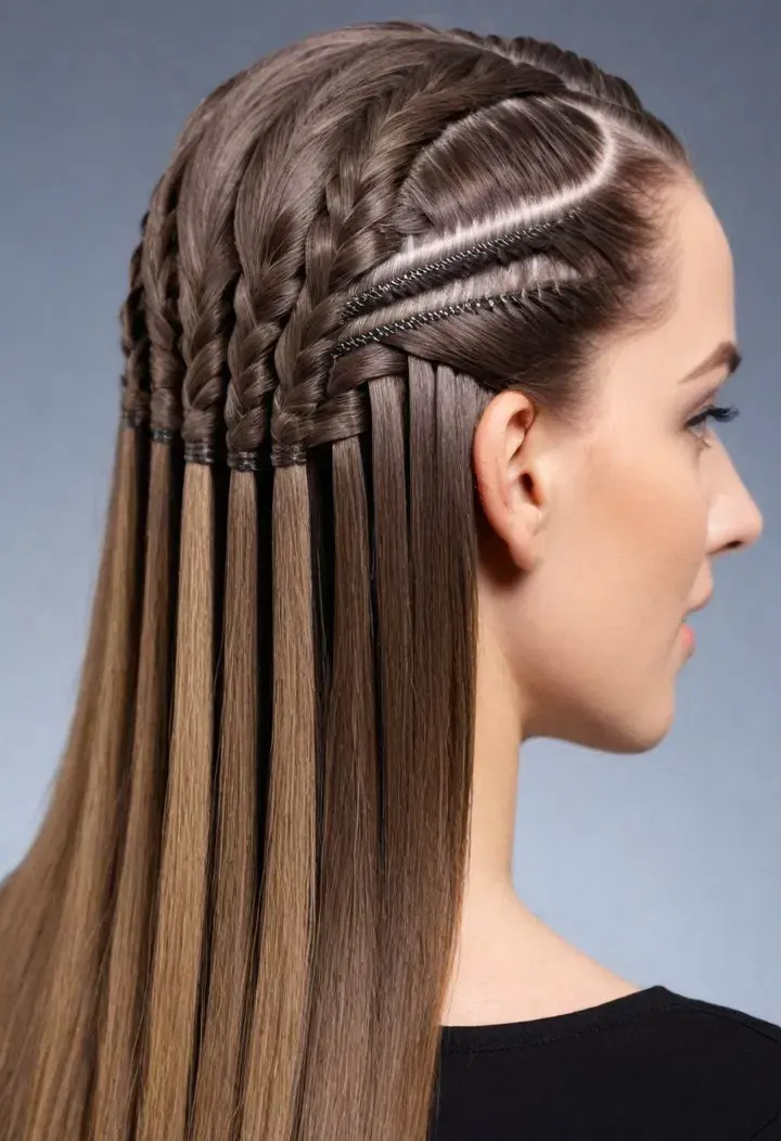 Zipper Braid Hairstyle 