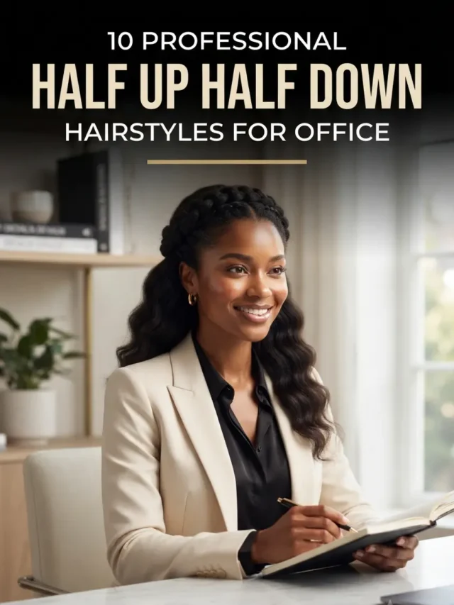 10 Professional Half Up Half Down Hairstyles for Office