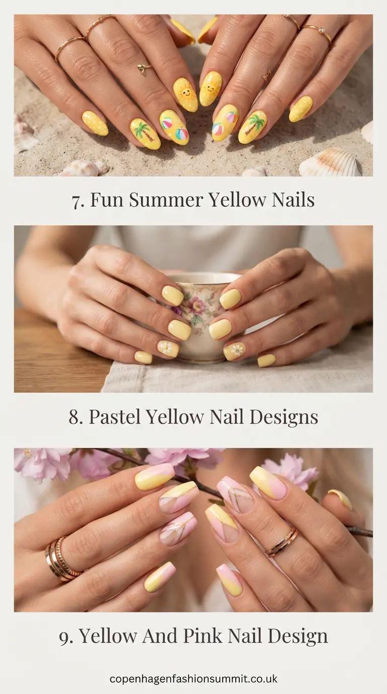 37+ Bright Yellow Nail Ideas to Brighten Up Your Summer 4 cute Yellow Nail Designs Part 3