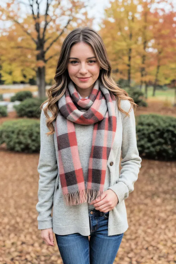 oft Plaid Scarf