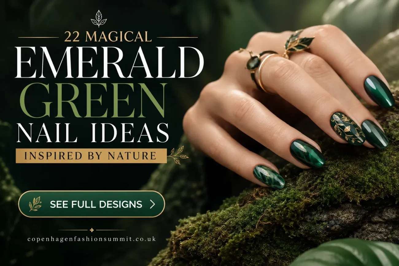 22 Magical Emerald Green Nail Ideas