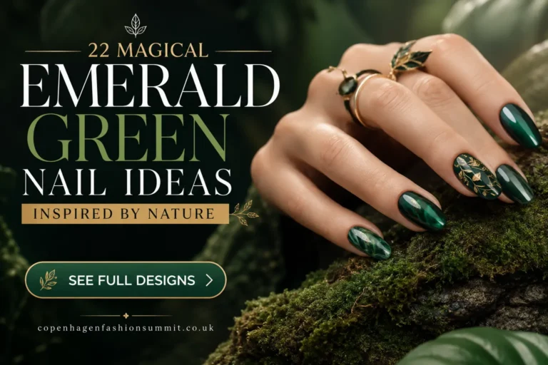 22 Magical Emerald Green Nail Ideas