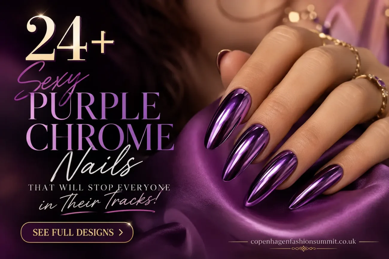 24+ Sexy Purple Chrome Nails