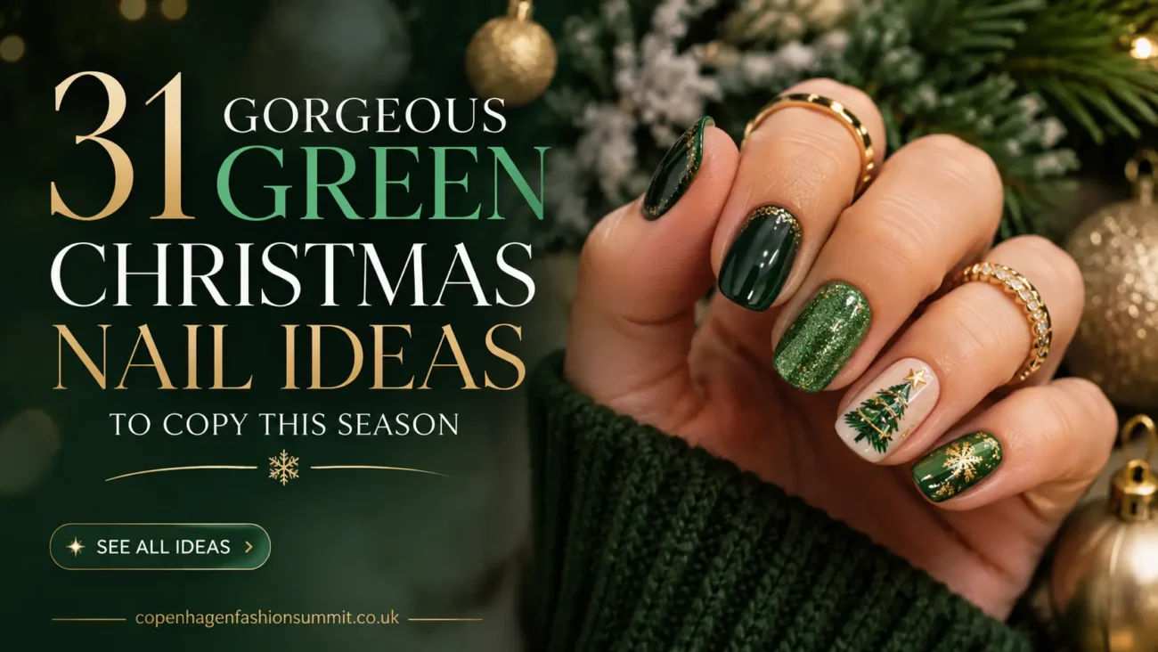 31 Gorgeous Green Christmas Nail Ideas
