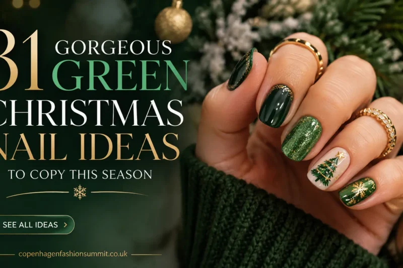 31 Gorgeous Green Christmas Nail Ideas to Copy This Season