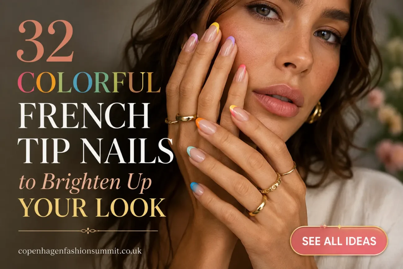 32 Colorful Colorful French Tip Nails