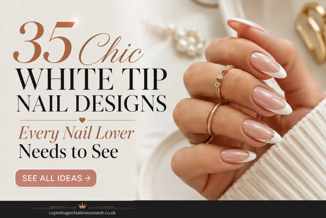 35 Chic White Tip Nail Designs