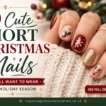 39 Cute Short Christmas Nail