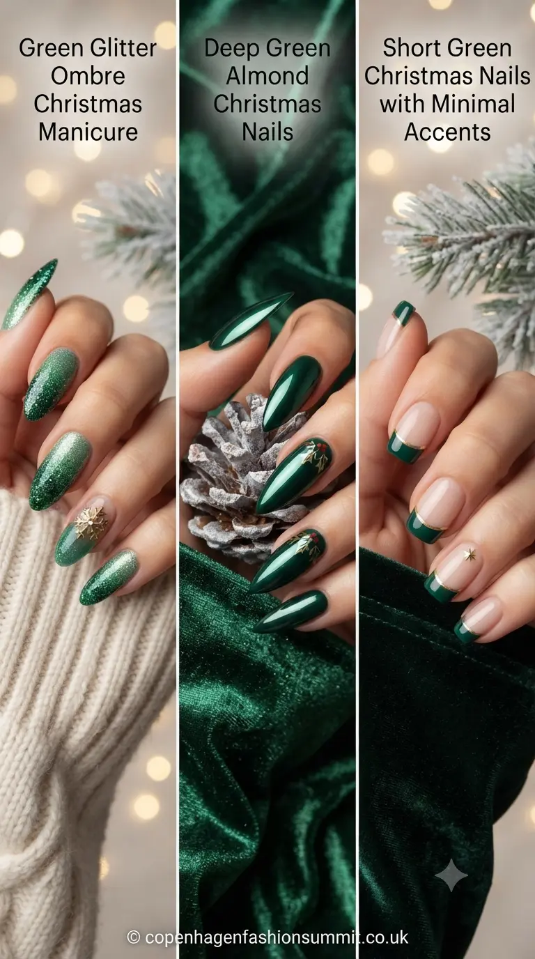 Christmas Nail Green Designs part 2