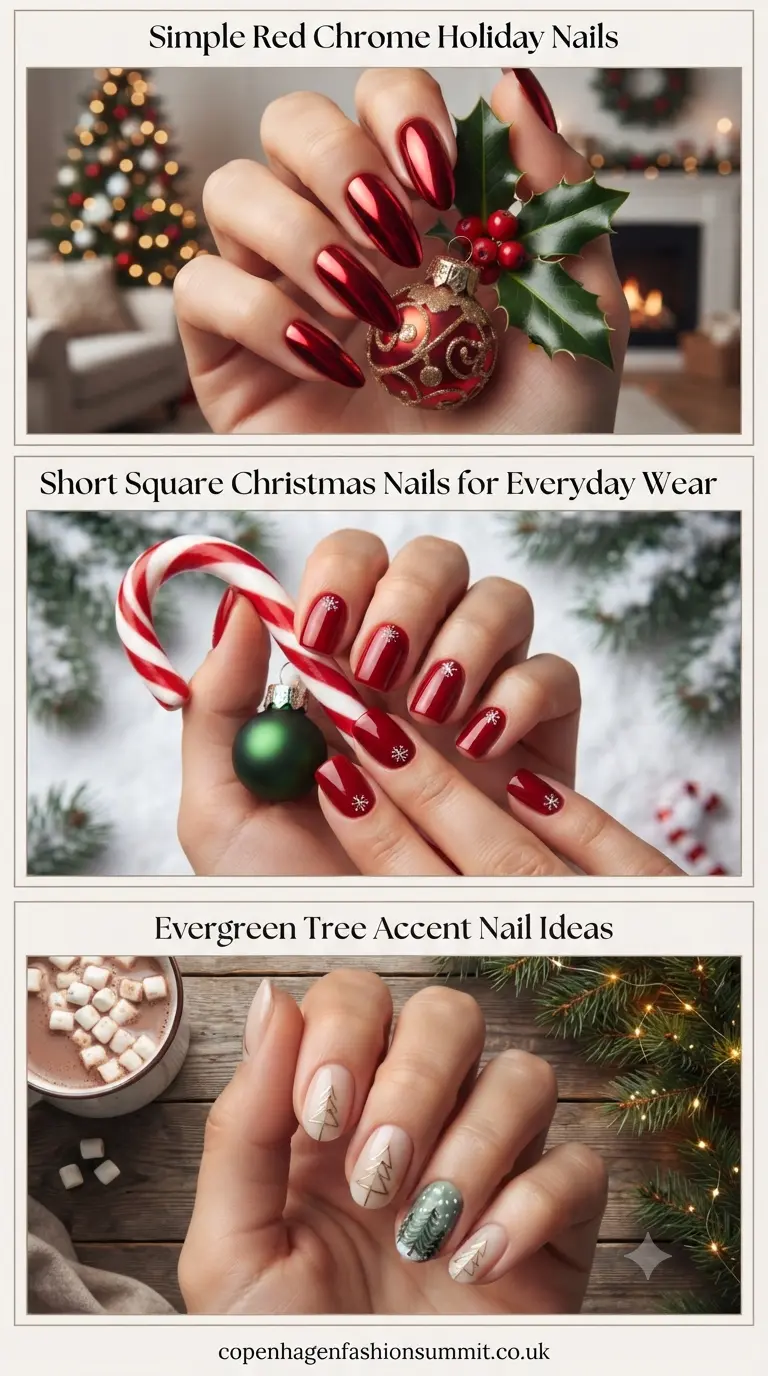 22+ Easy Christmas Nail Ideas for a Chic Holiday Look 3 Christmas Nails Design part 2