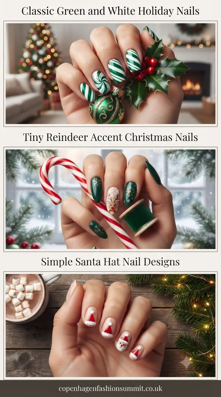 22+ Easy Christmas Nail Ideas for a Chic Holiday Look 6 Christmas Nails Design part 5
