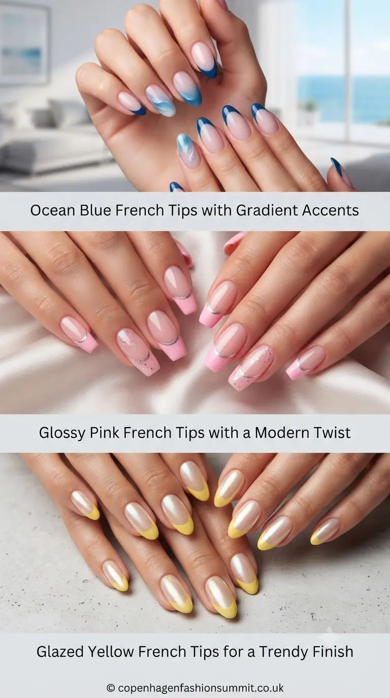 Colorful French Tip Nails  part 4