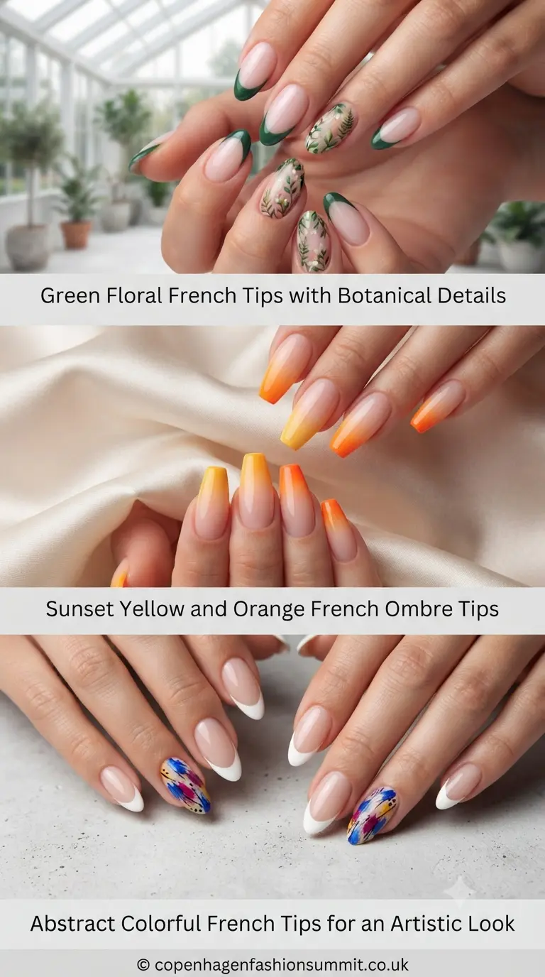 Colorful French Tip Nails  part 5