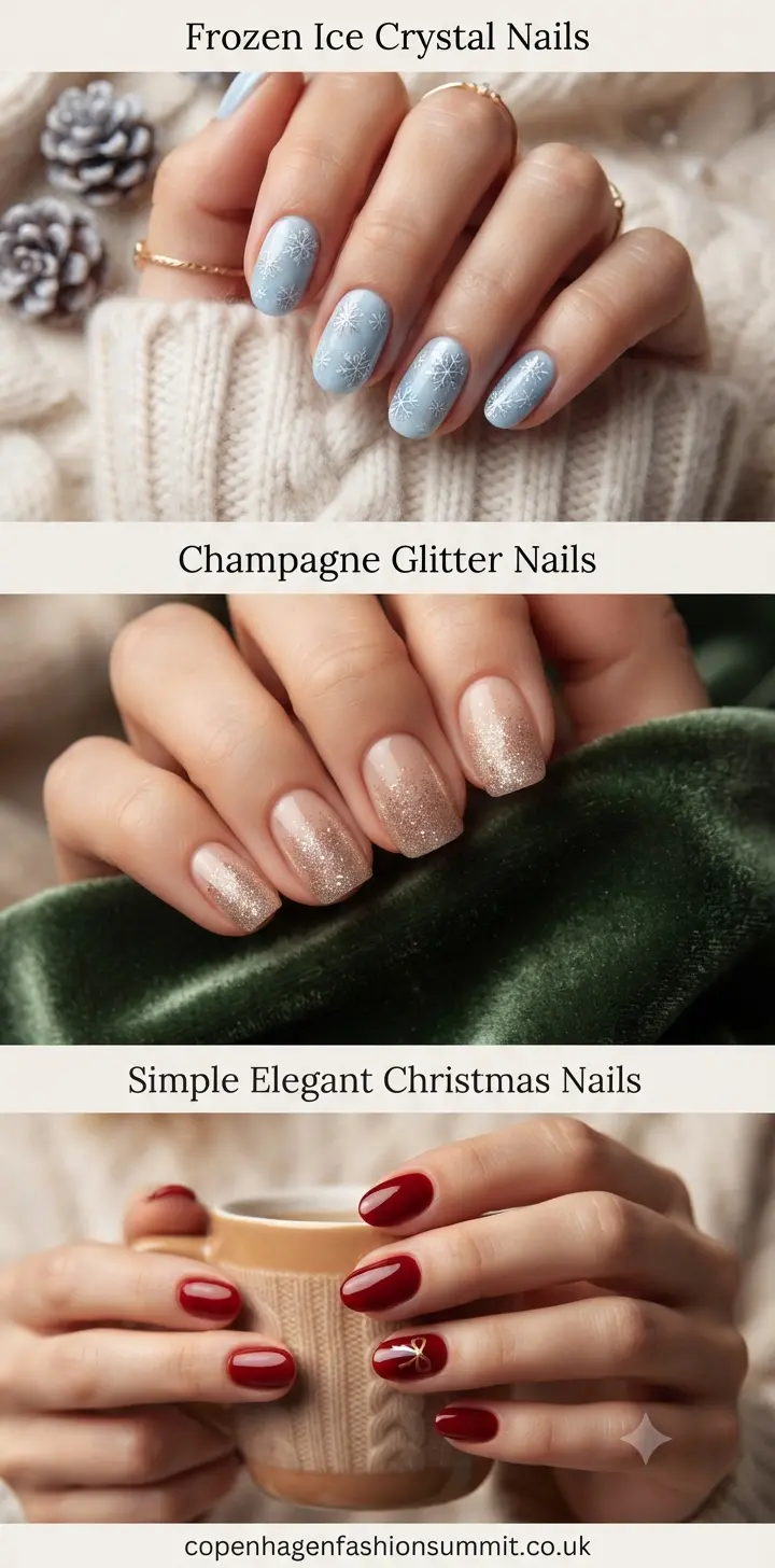 Cute Short Christmas Nails  last part