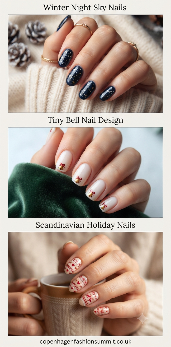 Cute Short Christmas Nails  part 11