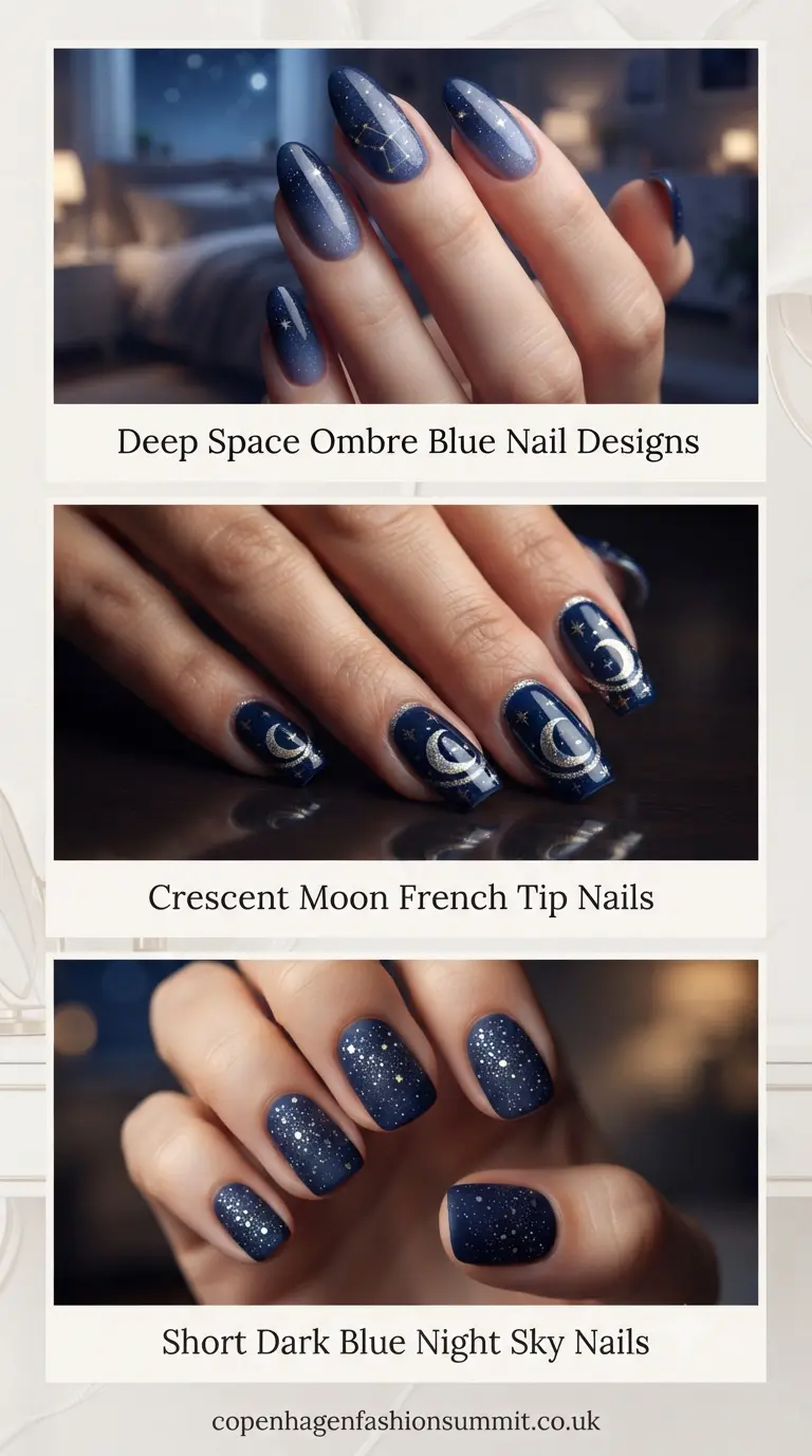 Dark Blue Nails Part 3